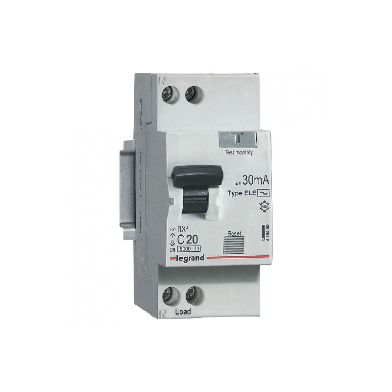 419400 УЗО АВДТ RX3 (1П+Н) 20А (30мA-AC) Legrand (1)