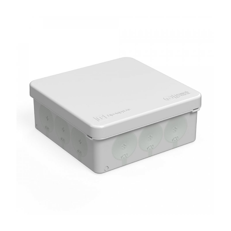 60-0303 Коробка распред.100х100х40(HF) Прямой монтаж.Двухкомпонентная (90) Промрукав NEW