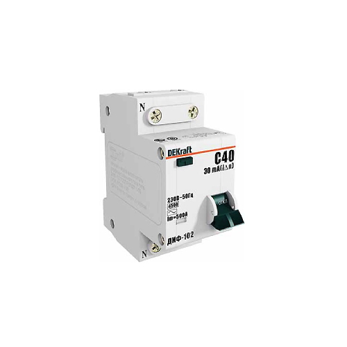 АВДТ 1Р+N 16А 30мА (6) DEKraft