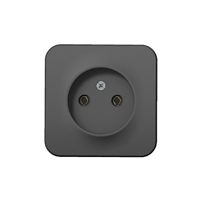 B003 Роз. о/у без з/к без ш/т 16А 250В "BLANCA" антрацит BLNRA000116 (18)