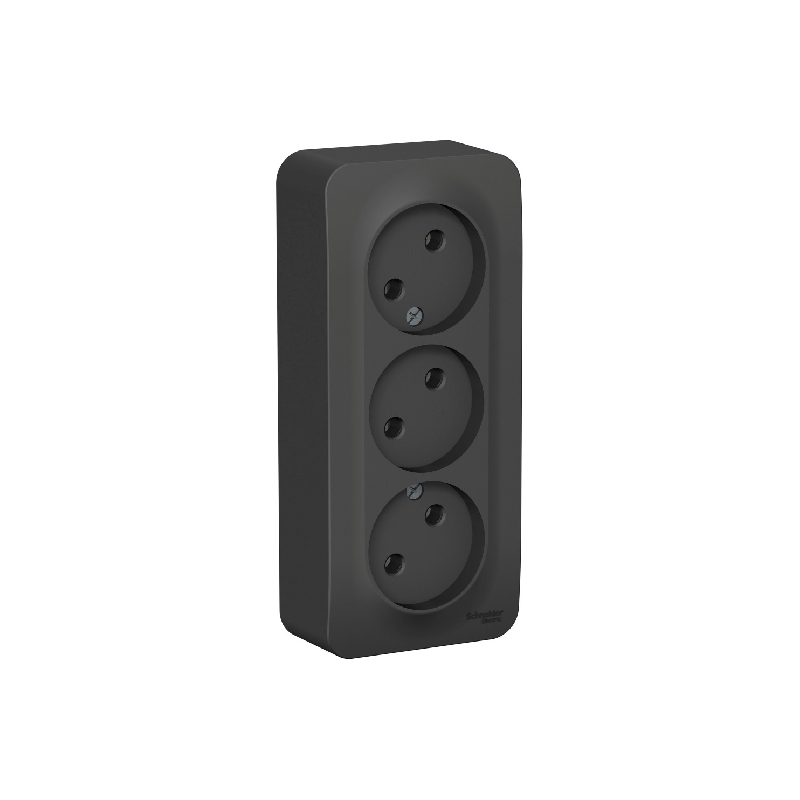 B005 Роз. 3-ная о/у без з/к без ш/т16А 250В "BLANCA" антрацит BLNRA000316 (6)