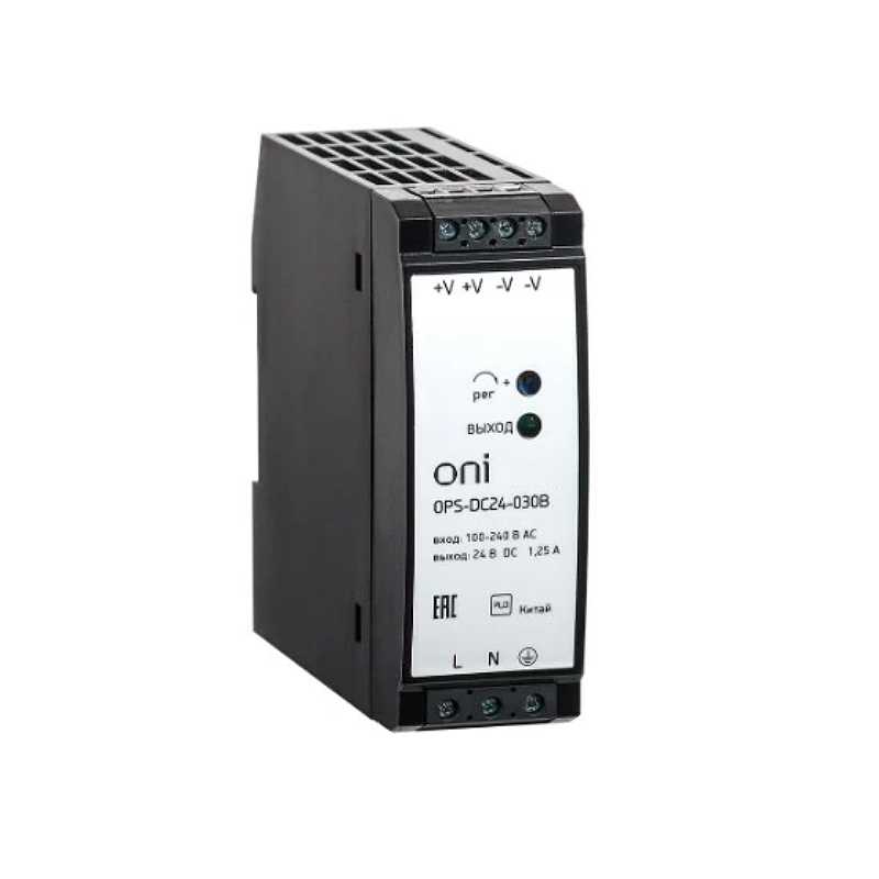 Блок питания OPS 220В AC/24В DC 30Вт ONI OPS-DC24-030B NEW