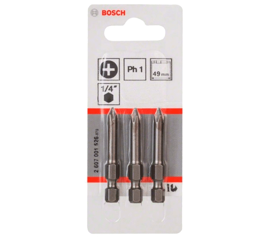 BOSCH Бита PH1 Extra Hart 49мм (PC1d 3) 2.607.001.526 !!!