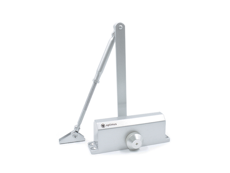 Доводчик дверной DC-65 сереб. Optimus NEW