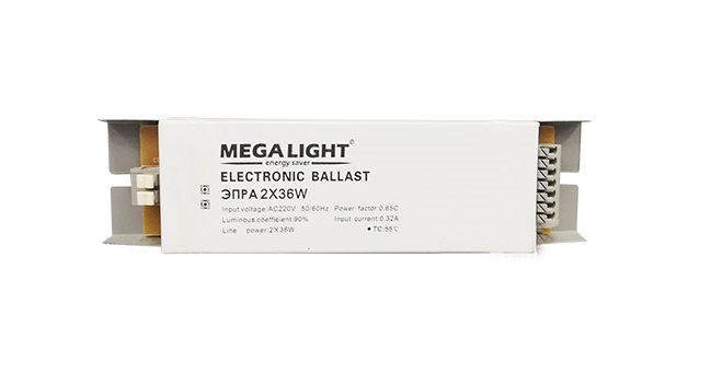 ДРОССЕЛЬ 2х36W электронный MEGALIGHT (10/100)