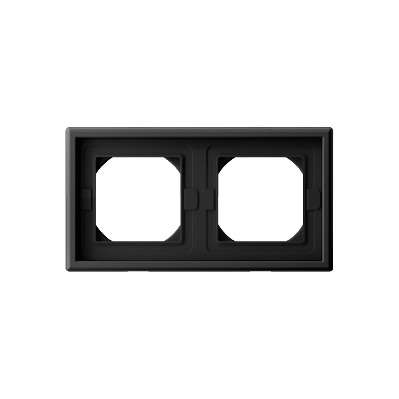 G094 Рамка 2-ная IP44 "ARTGALLERY" карбон GAL441002 (5)