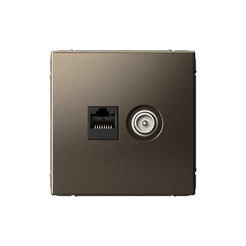 G146 Роз. 2-ная TV комп. RJ45 5Е "ARTGALLERY" мокко GAL0689 (5)