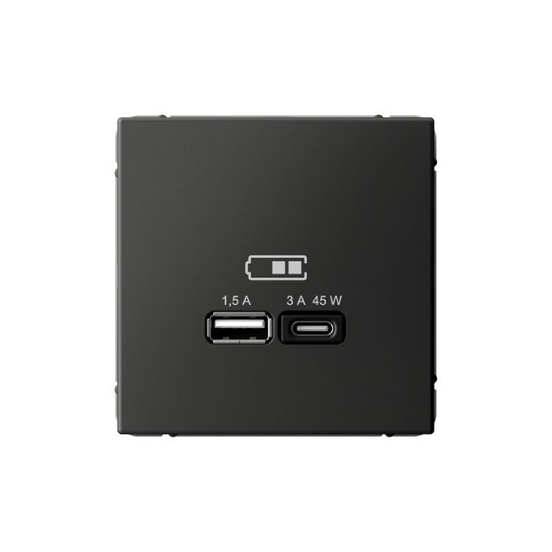 G172 Роз. USB A+C 45Вт высокоскор.заряд.