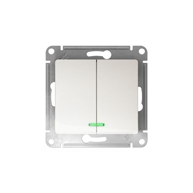 GLOSSA 2-клавишный ВЫКЛЮЧАТЕЛЬ с подсветкой