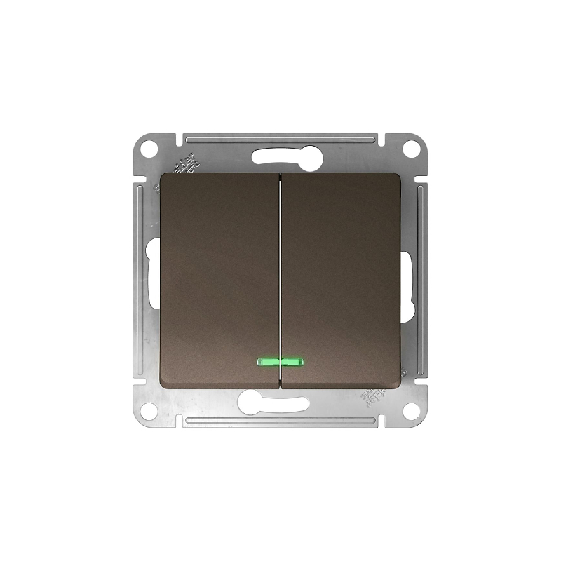 GLOSSA 2-клавишный ВЫКЛЮЧАТЕЛЬ с подсветкой