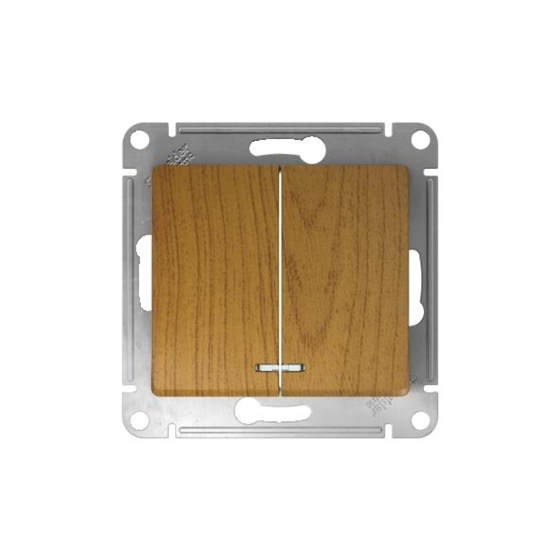 GLOSSA 2-клавишный ВЫКЛЮЧАТЕЛЬ с подсветкой