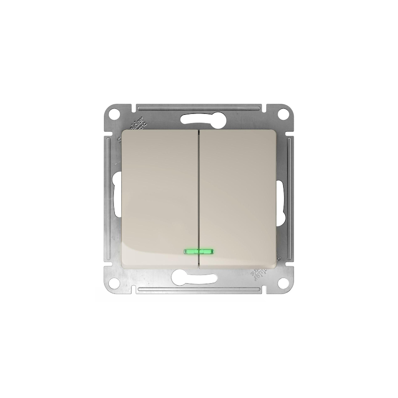 GLOSSA 2-клавишный ВЫКЛЮЧАТЕЛЬ с подсветкой