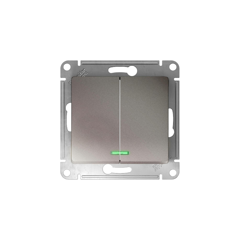 GLOSSA 2-клавишный ВЫКЛЮЧАТЕЛЬ с подсветкой