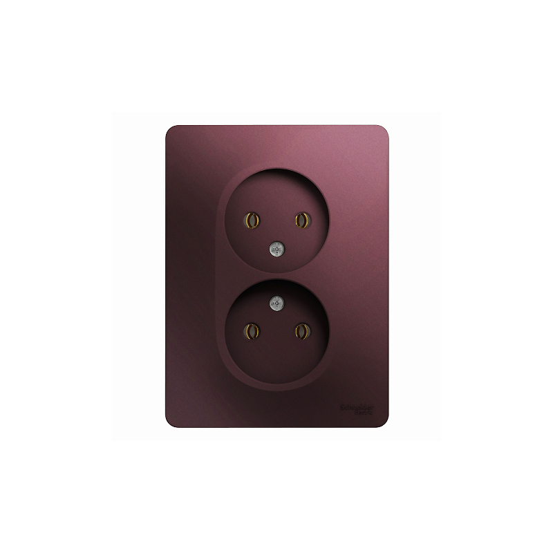 GLOSSA РОЗЕТКА двойная без заземления