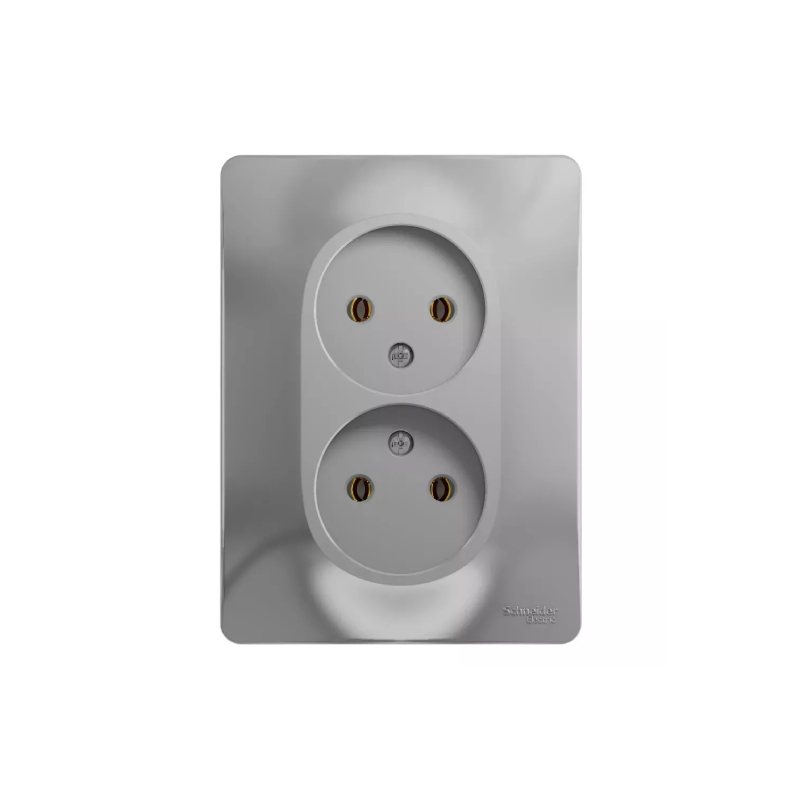 GLOSSA РОЗЕТКА двойная без заземления