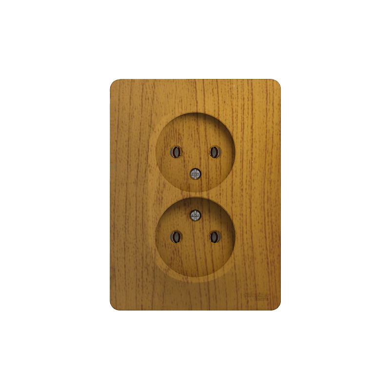 GLOSSA РОЗЕТКА двойная без заземления