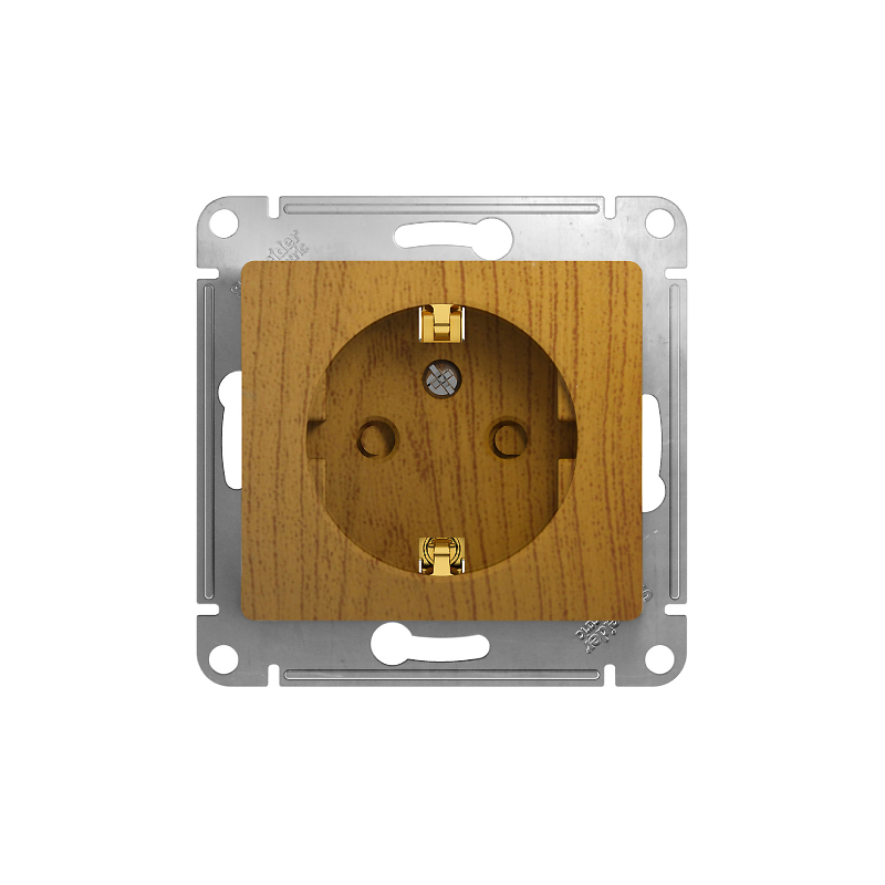 GLOSSA РОЗЕТКА с заземлением со шторками