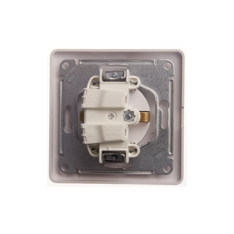 GLOSSA РОЗЕТКА с заземлением со шторками с крышкой