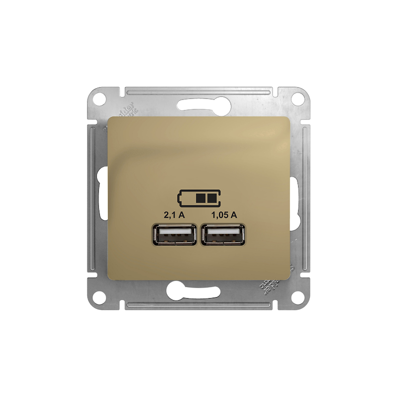 GLOSSA USB РОЗЕТКА A+A