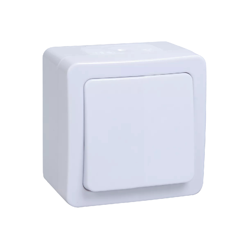 I26 выкл 1кл о/у белый IP54 ГЕРМЕС IEK ВС20-1-0-ГПБ (10/100)