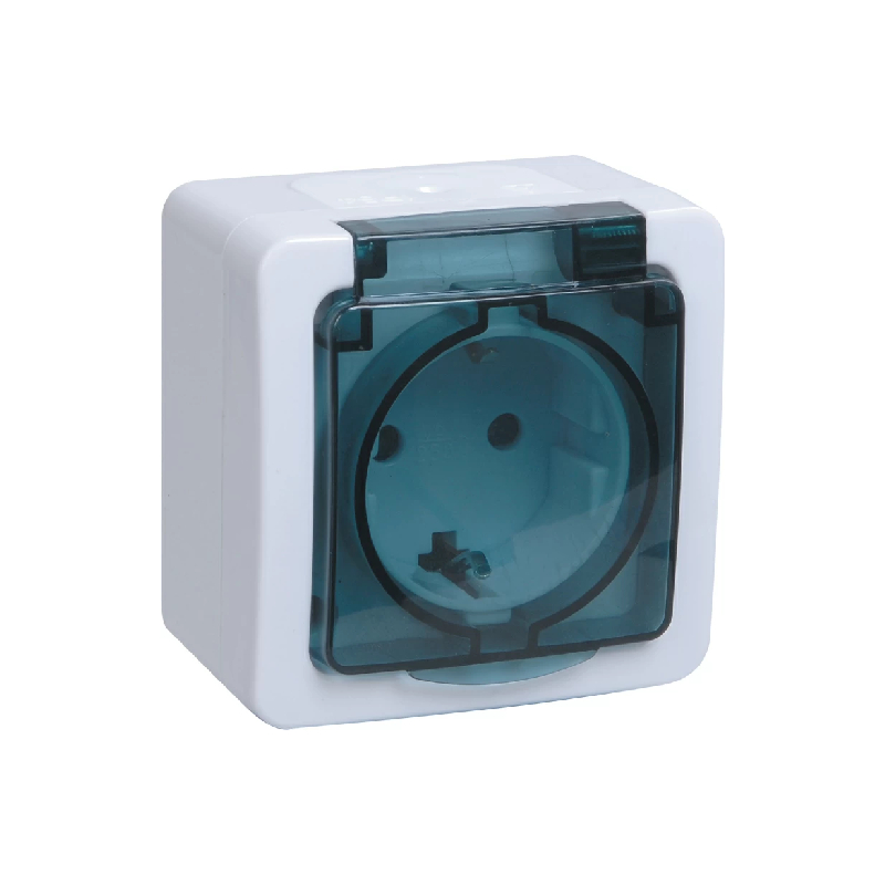 I28 роз з/к о/у дымчатый IP54 ГЕРМЕС IEK РСб20-3-ГПБд (10/100)