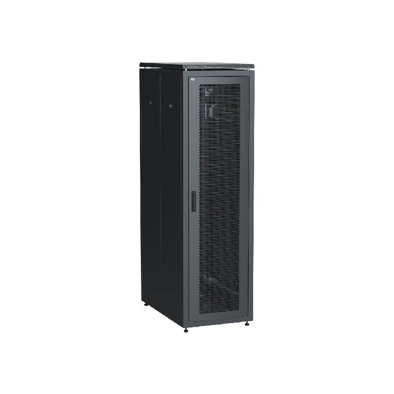 ITK Шкаф сетевой 19" LINEA N 42U 600х1000 мм перфорированные двери черный IEK E-PRO
