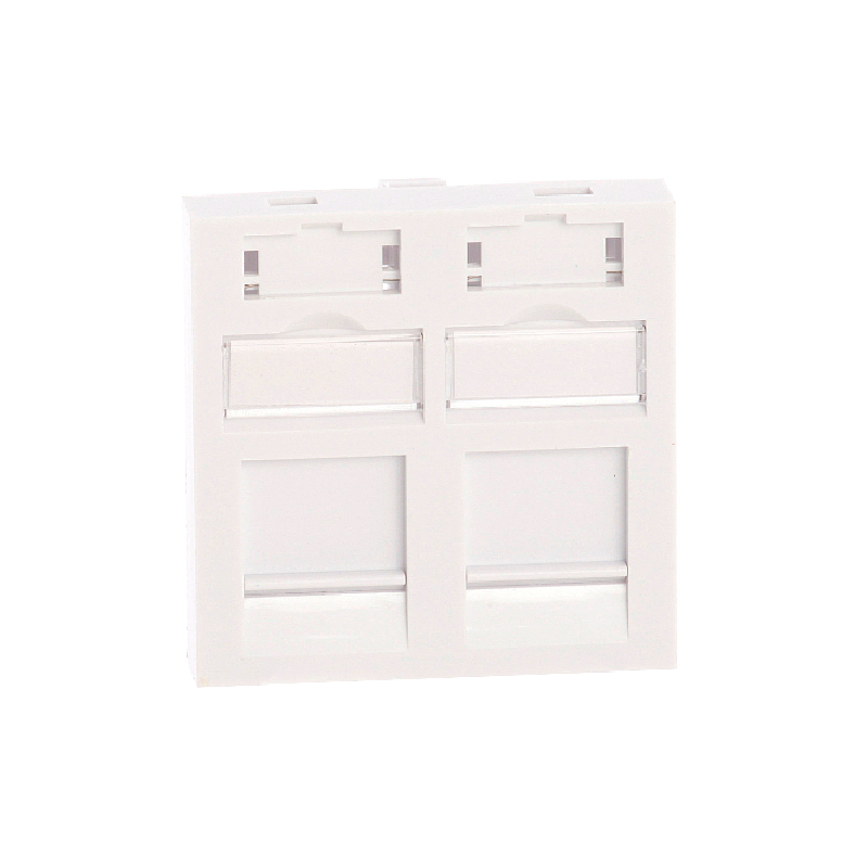 ITK Вставка 45х45мм для 2 мод. Keystone Jack с маркером IEK E-PRO