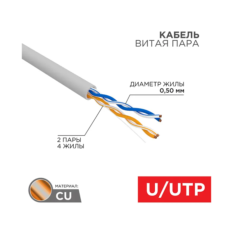 Каб. в.п. U/UTP