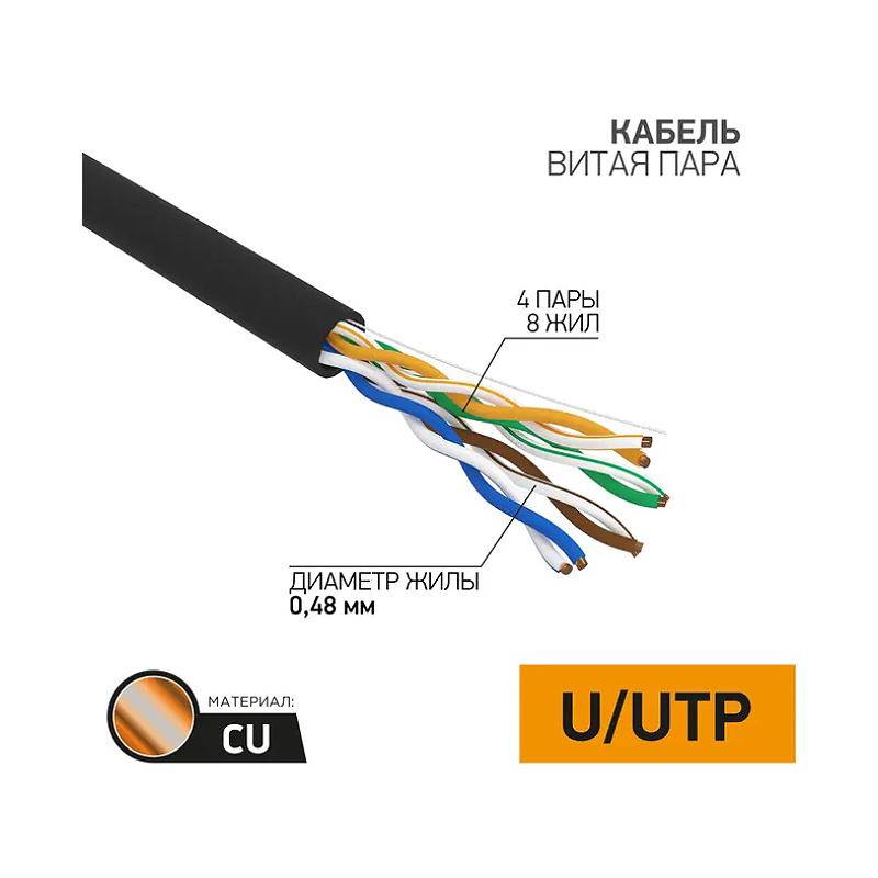 Каб.в.п. U/UTP