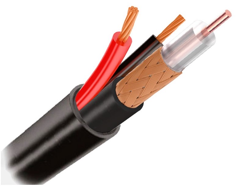 Кабель для видеонабл. КВК-П 2*0.5 наружн. ССА Light Optimus (200)