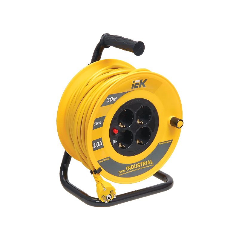 Катушка УК30 с т/з 4 места 2Р+PЕ/30м 3х1