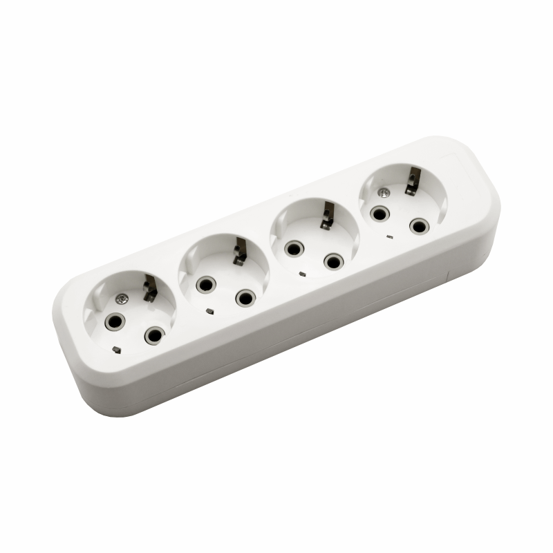 Колодка POWER (4 места 2p+pe с/з 16А/3