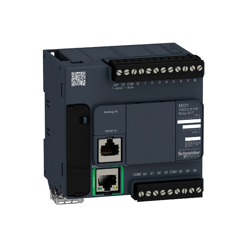 Компактный Базовый блок M221-16IO транзист источник Ethernet TM221CE16T