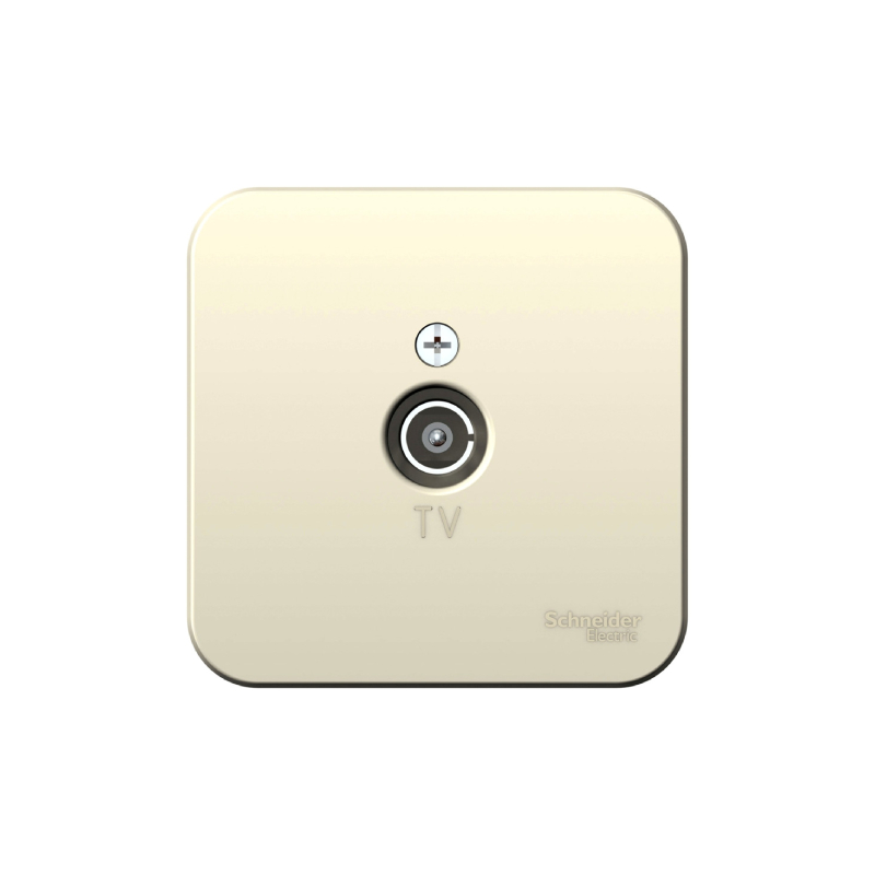 Коннектор ТВ о/у молочный BLANCA