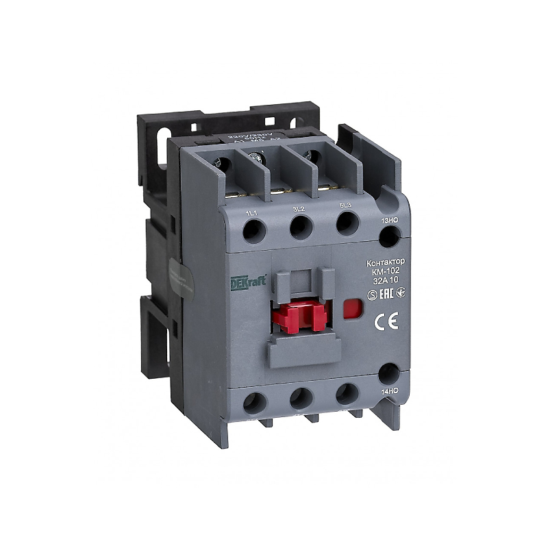 Контактор КМ-102 32А АС3 АС4 1НО 220В (1) DEKraft