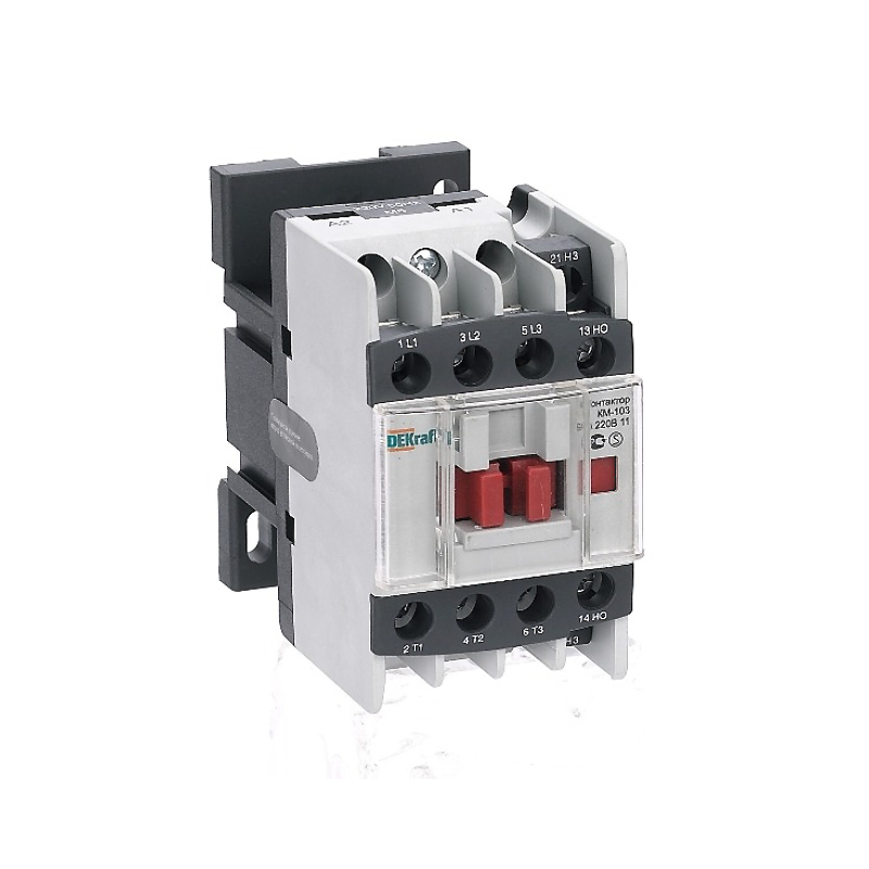 Контактор КМ-103 12А 1НО+1НЗ 380В (5) DEKraft