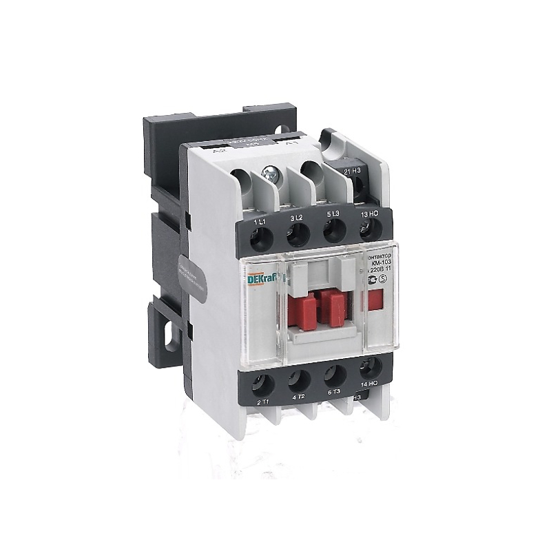 Контактор КМ-103 18А 1НО+1НЗ 220В (25) DEKraft