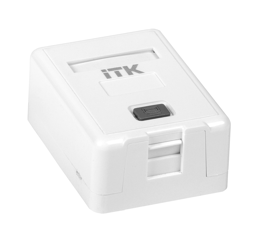 Корпус настенной розетки для 1 мод. Keystone Jack ITK