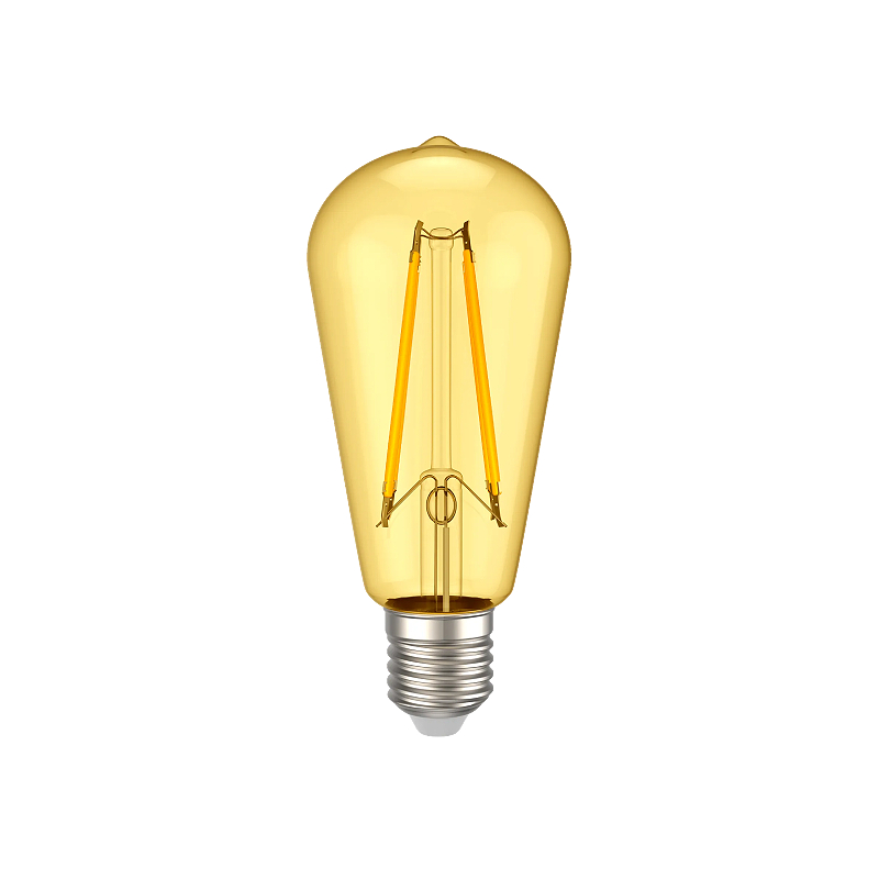 Лампа филаментная LED ST64 золото 8Вт 230В 2700К E27 серия 360° IEK