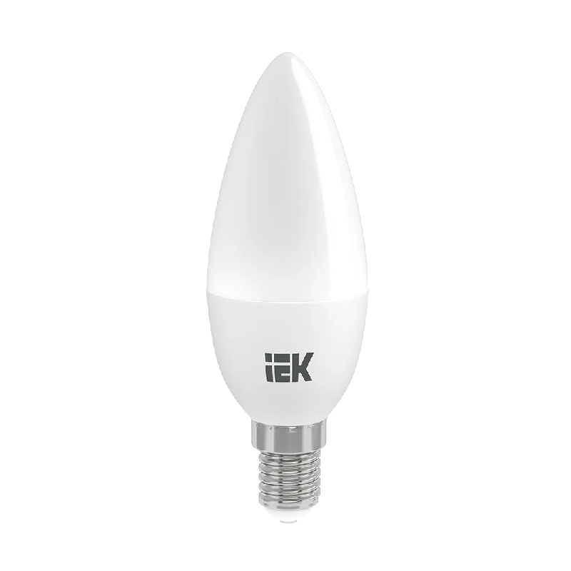 LED C35 "Свеча" 5w 230v 3000K E14 IEK (1)