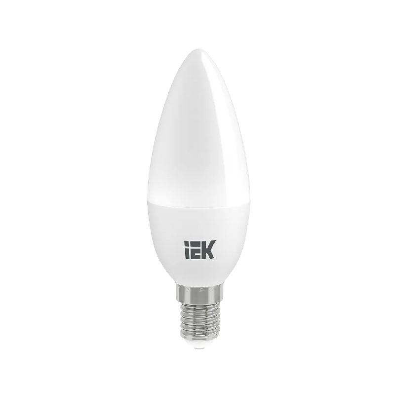 LED C35 "Свеча" 5w 230v 4000K E14 IEK (1) *