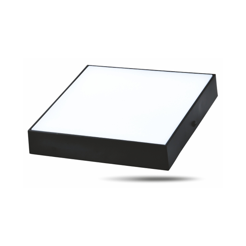 LED ДПО CITY K (черный) 24W 2400Lm 170x170х40 6500K IP20 MEGALIGHT (20)