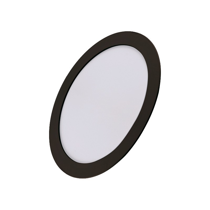 LED СПОТ ROUND/R PRO ЧЕРНЫЙ встр 7W 700Lm d120x20 6500K IP20 MEGALIGHT (100)