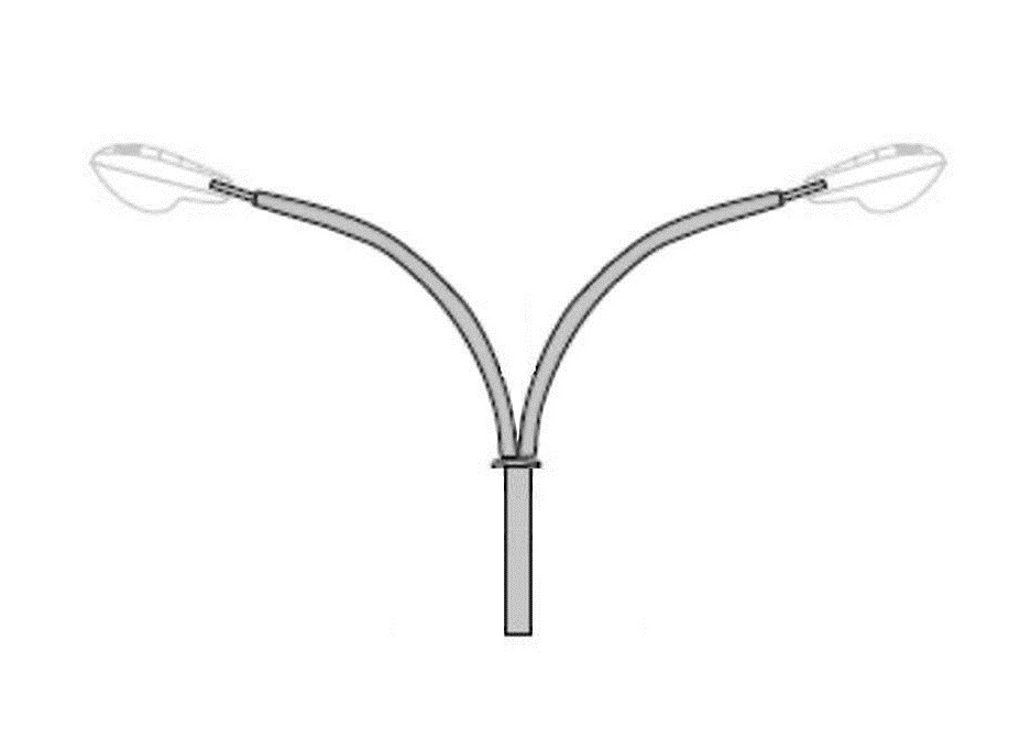 LT Кронштейн ГЦ 2-рожк. 1