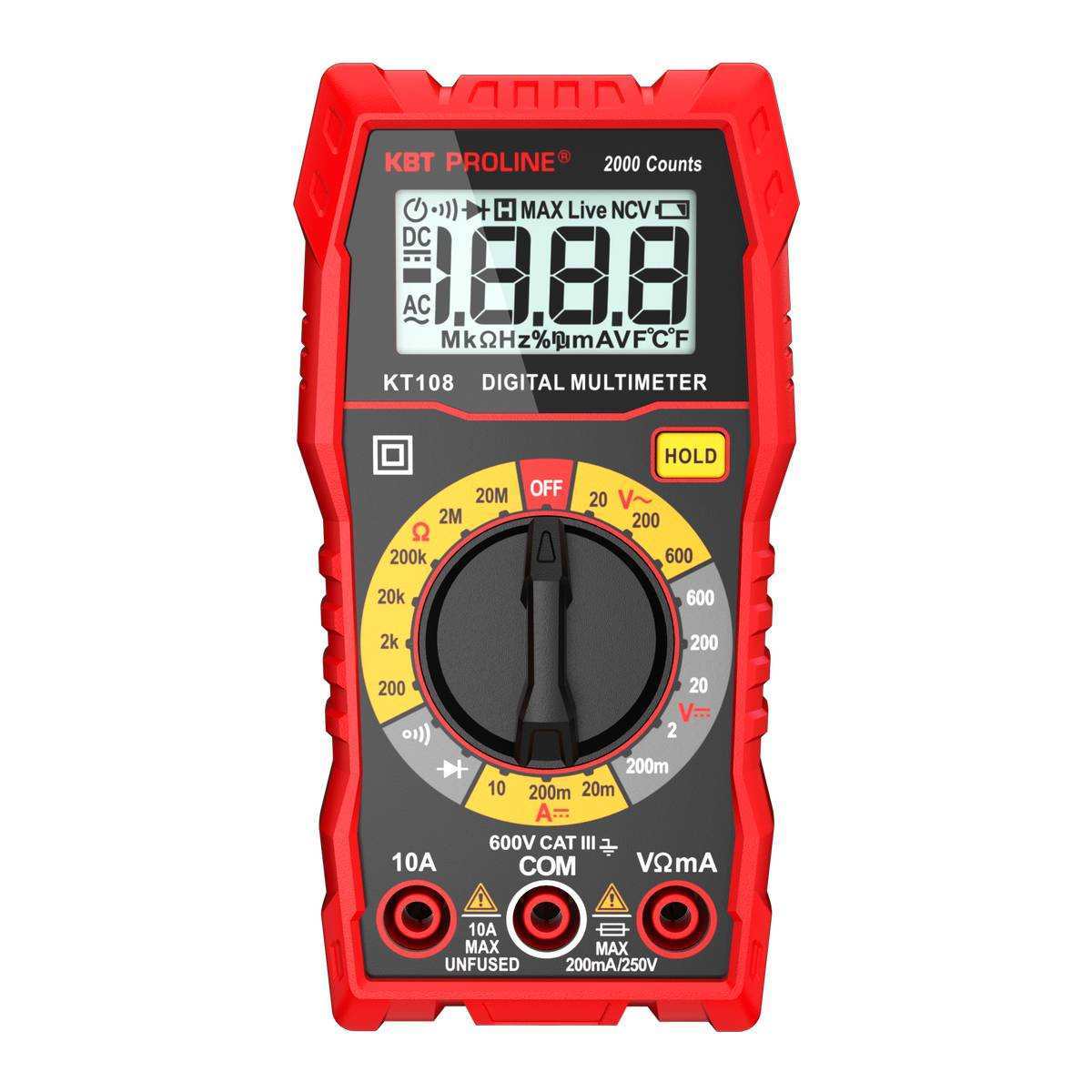 Мультиметр цифровой KT 108 PROLINE 86324 КВТ NEW