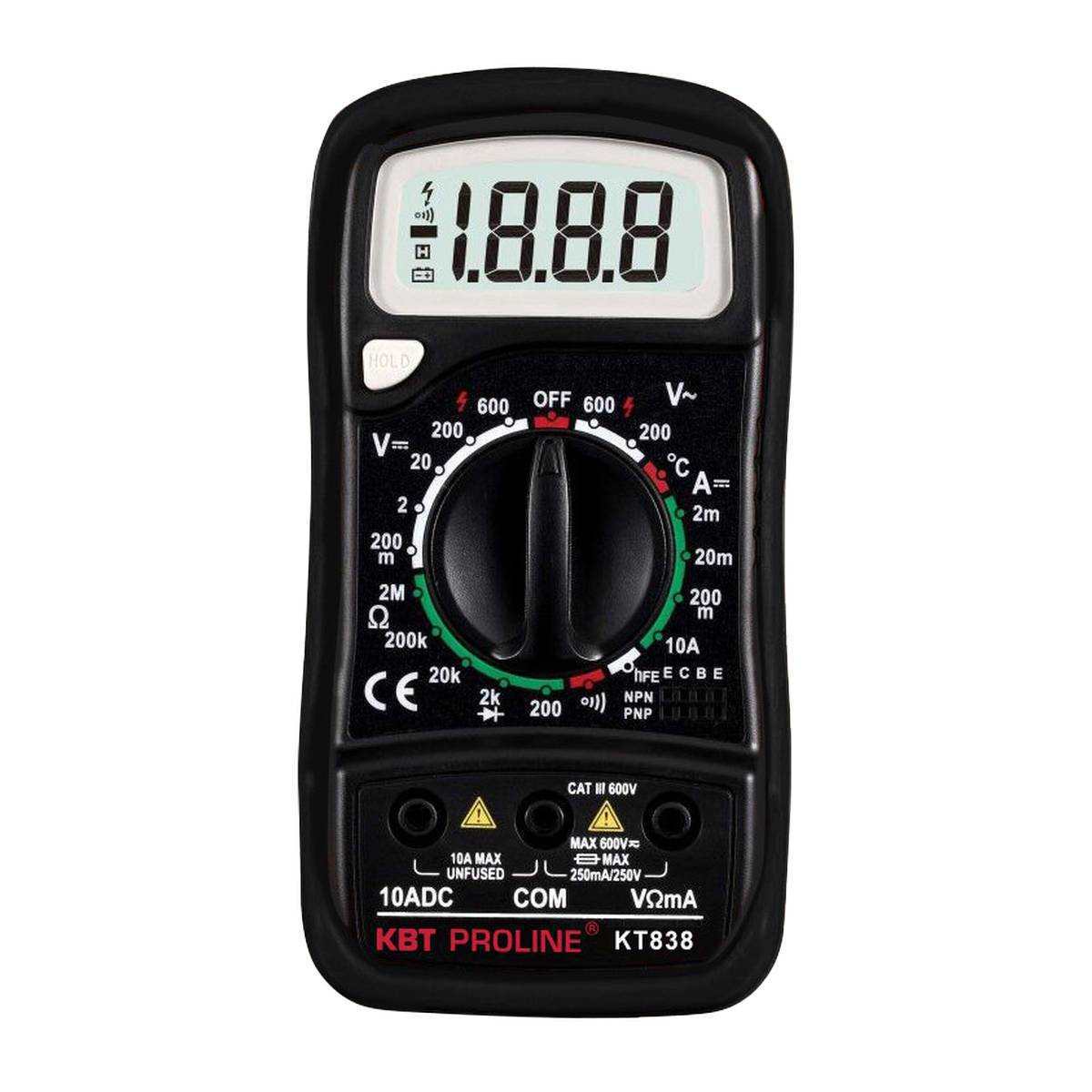 Мультиметр цифровой KT 838 PROLINE 79128 КВТ NEW
