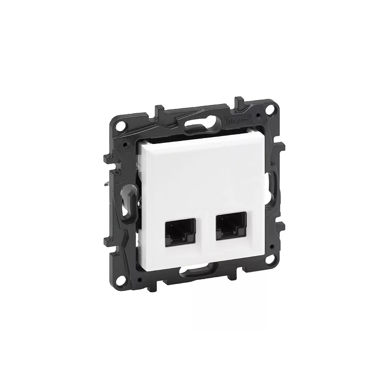 NILOE Информационная розетка двойная 2ХRJ45 Кат.6 UTP