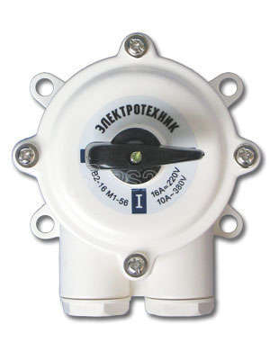 Пакетн. Выкл ПВ3 (16А) в пл корпусе IP56 220/380