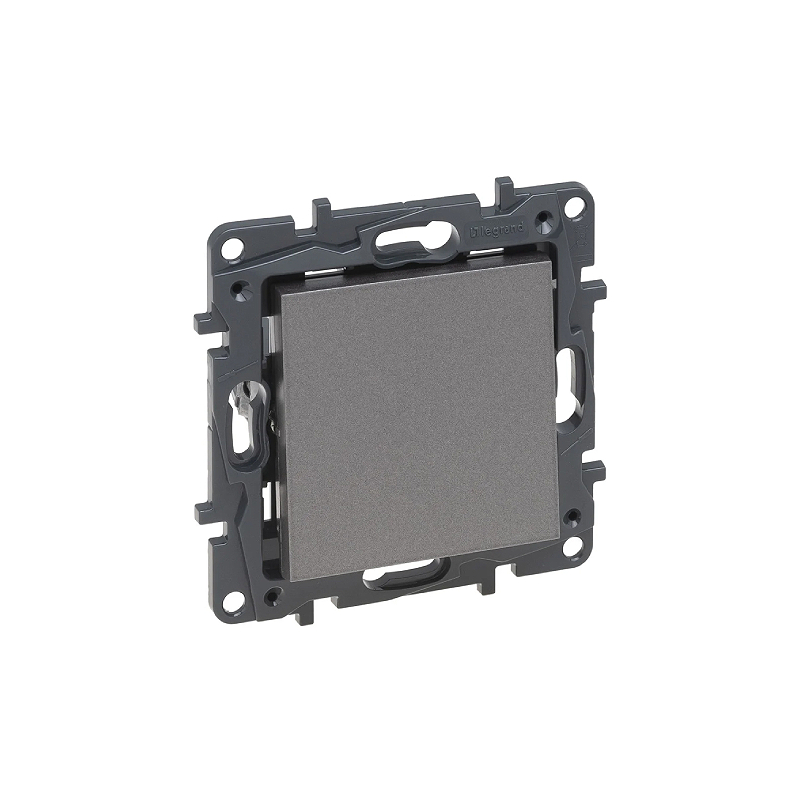 Переключ. 1 кл 10А с/у б/рамки NLST сталь 863406 Legrand (10)