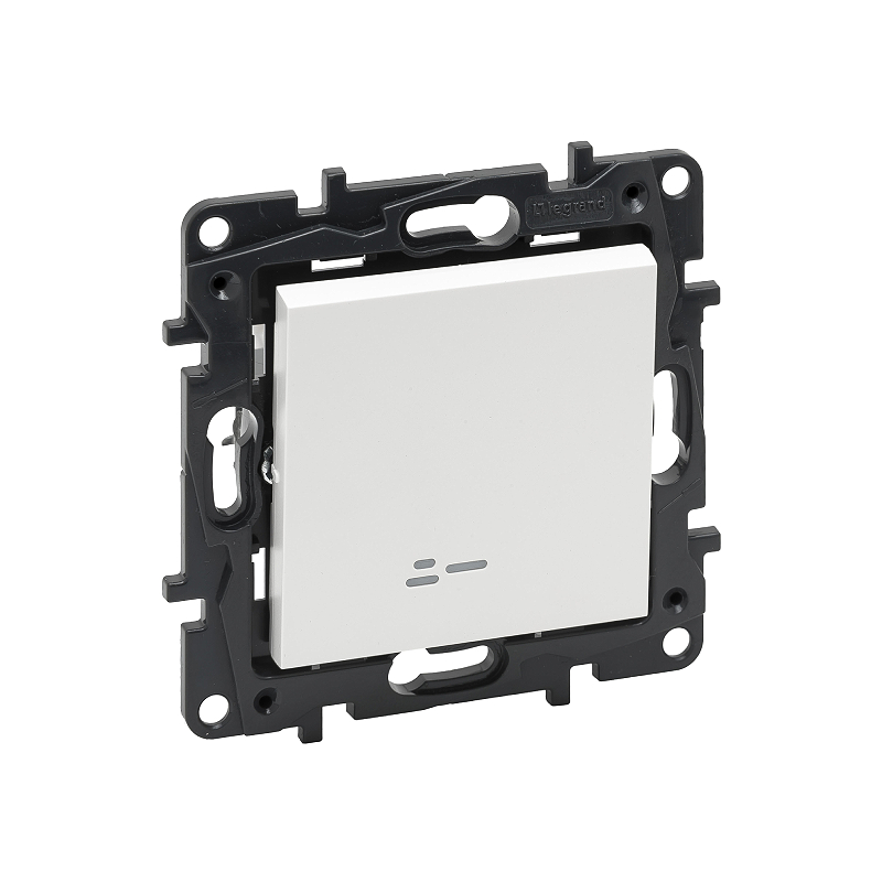 Переключ. 1 кл с инд. 10А с/у б/рамки NLST белый 863116 Legrand (5)